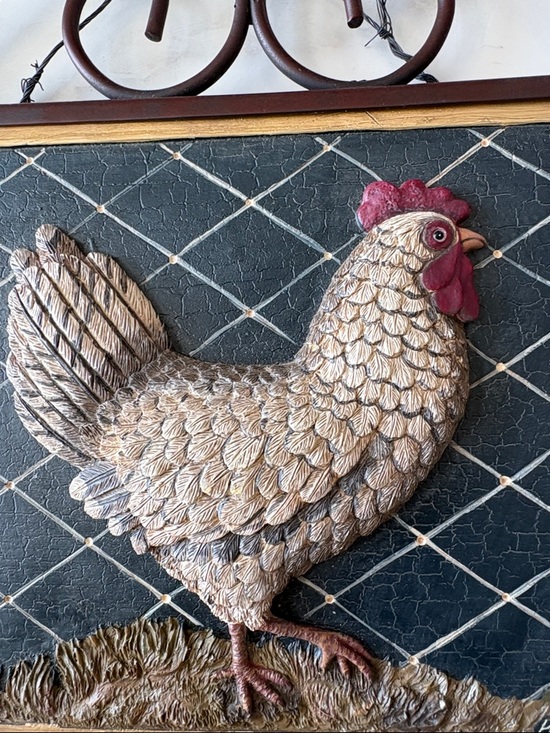 Kimberly Poloson 3D Rooster Wall Art - Picture 3 of 6